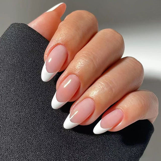 Nails-1932-Medium Length Almond nails- Free 4 pc nail kit included
