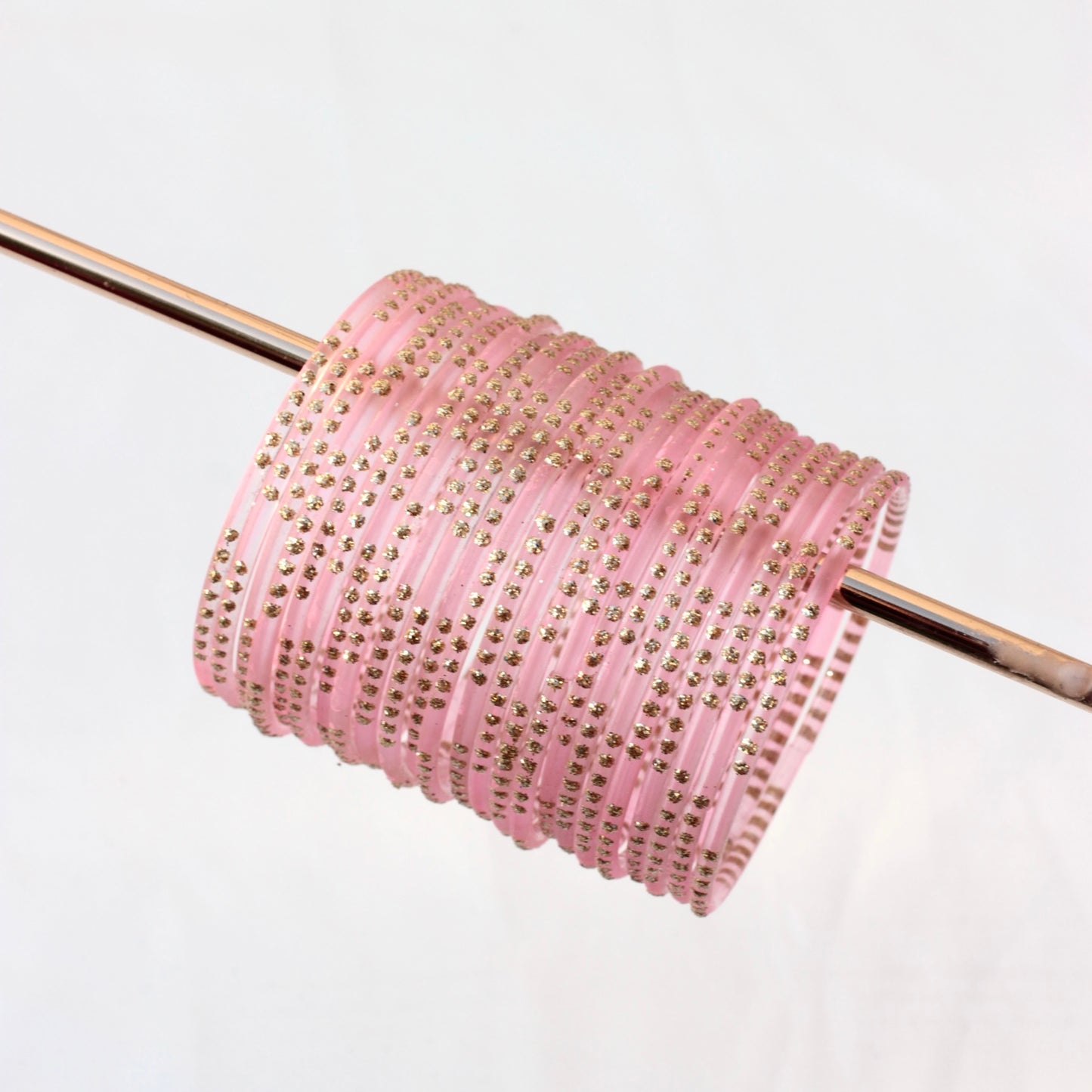 Mahnur- Viral Handmade Glass Bangles-Pink