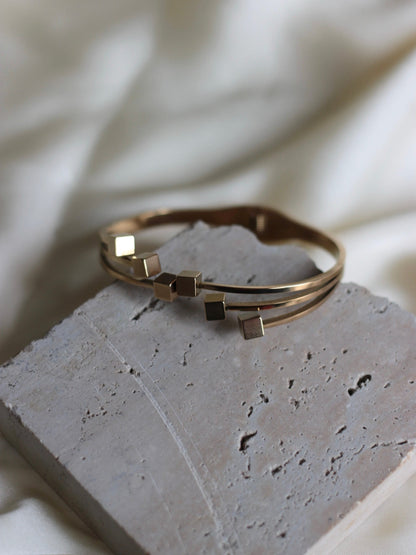 JBracelet- Non Tarnish - 24K Gold plated Anti Tarnish Everyday wear Bracelet-376