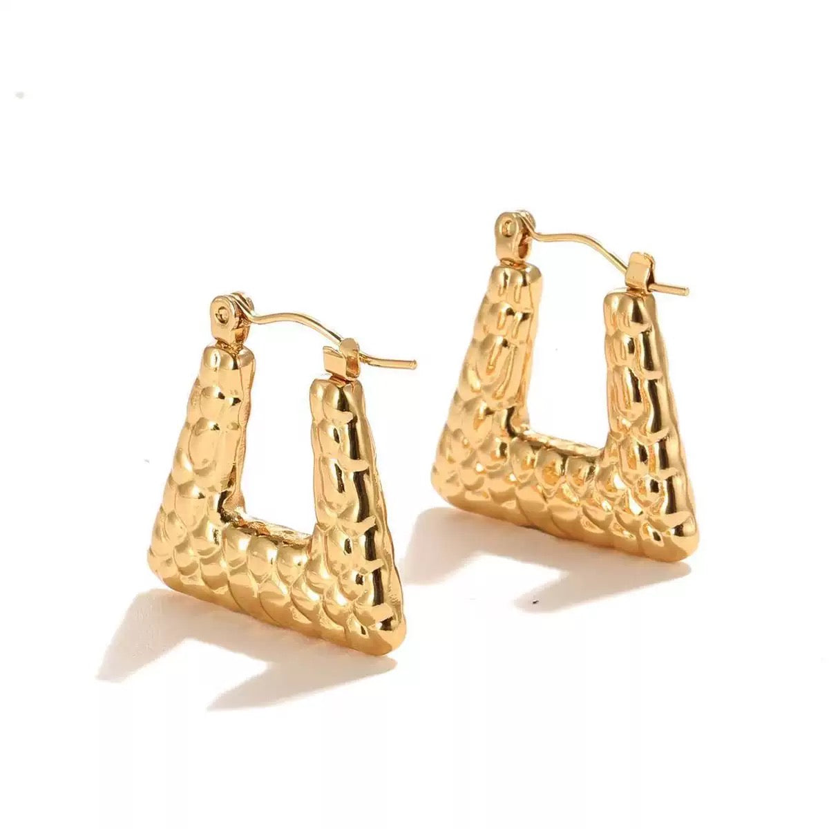 Royal Loop Hoops Stud Earrings (N253)