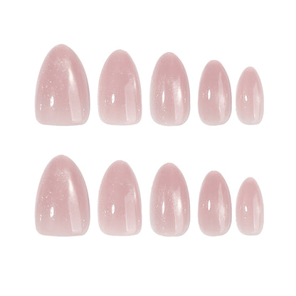 Cat eye Nails-4461J-Almond nails- Free 24pc Sticker Sheet included