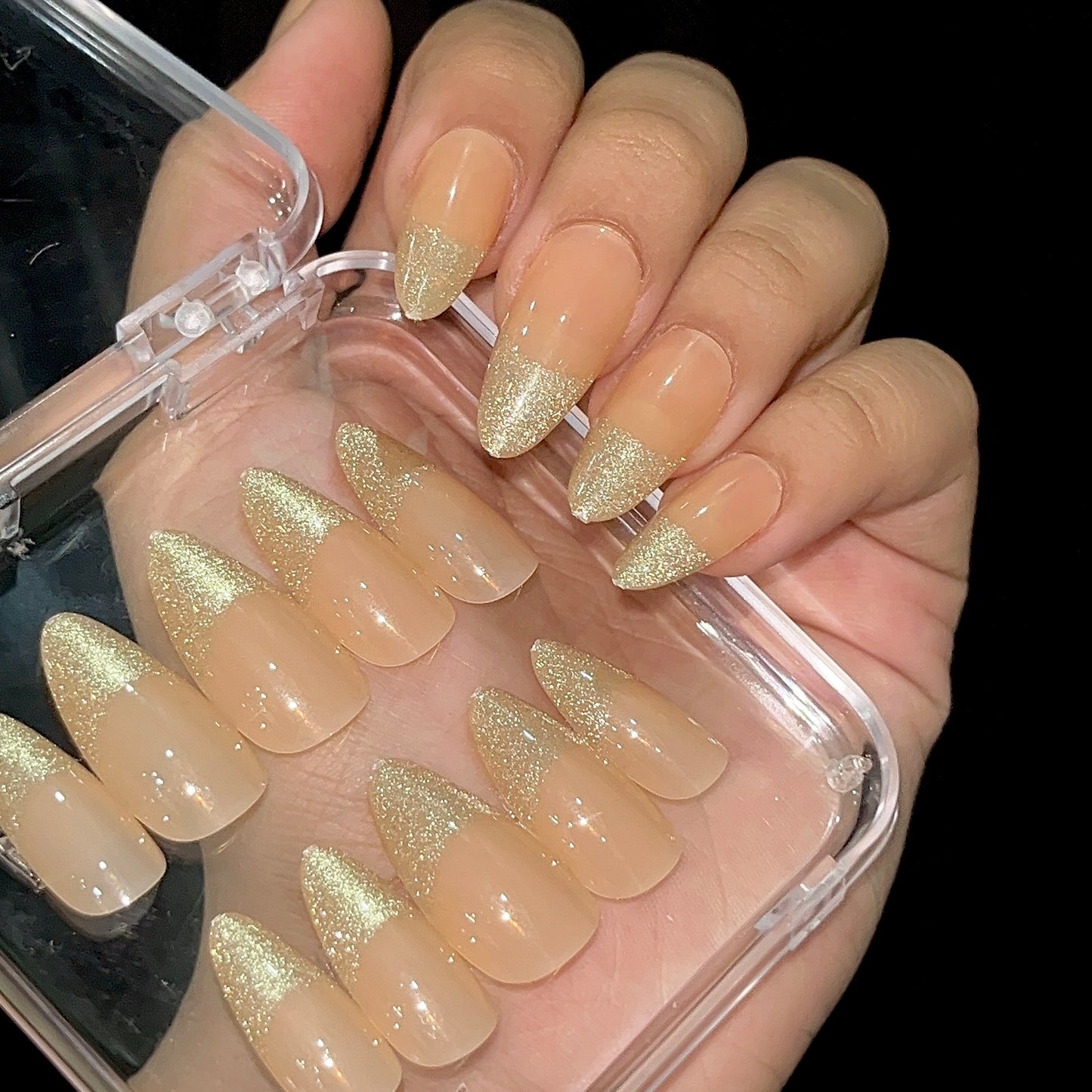 [PREMIUM] Handmade Cat-eye Reflective Nails-2005- Free 24 pc Sticker Sheet  included