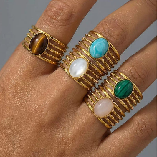 JRing-(24K Gold Plated)-AntiTarnish/HypoAllergic-415E