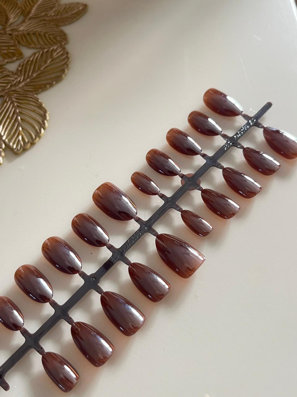 [PREMIUM] Handmade Chrome Nails-804- Free 24 pc Sticker Sheet  included