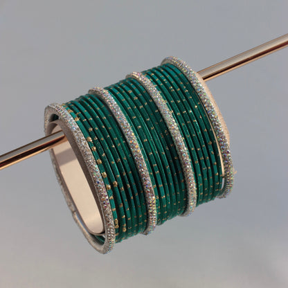 Nira Bangle Set- Teal