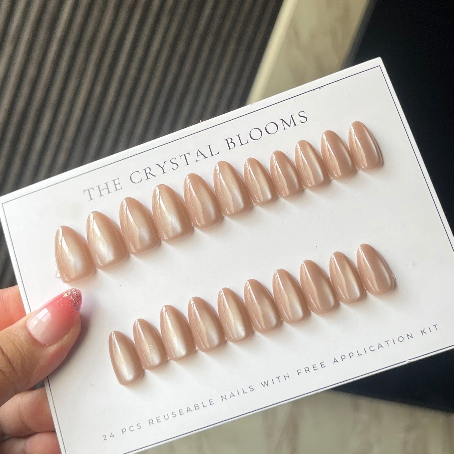[PREMIUM] Handmade Cat-Eye Nails-759- Free 24 pc Sticker Sheet  included-n