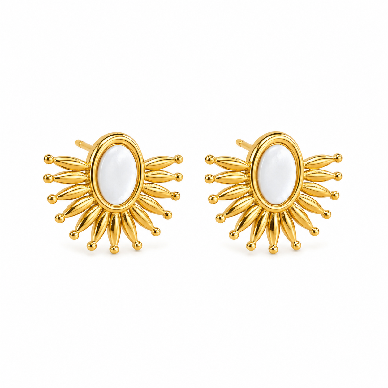 Luxe Circle Stud Earrings (N245)