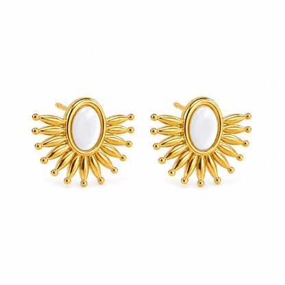 Luxe Circle Stud Earrings (N245)