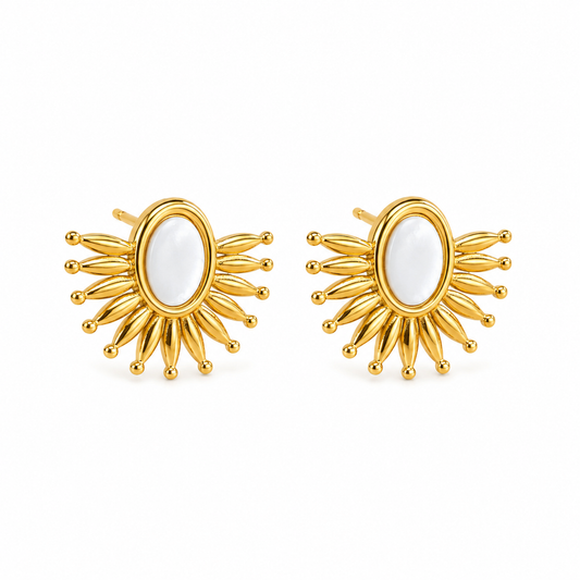Luxe Circle Stud Earrings (N245)