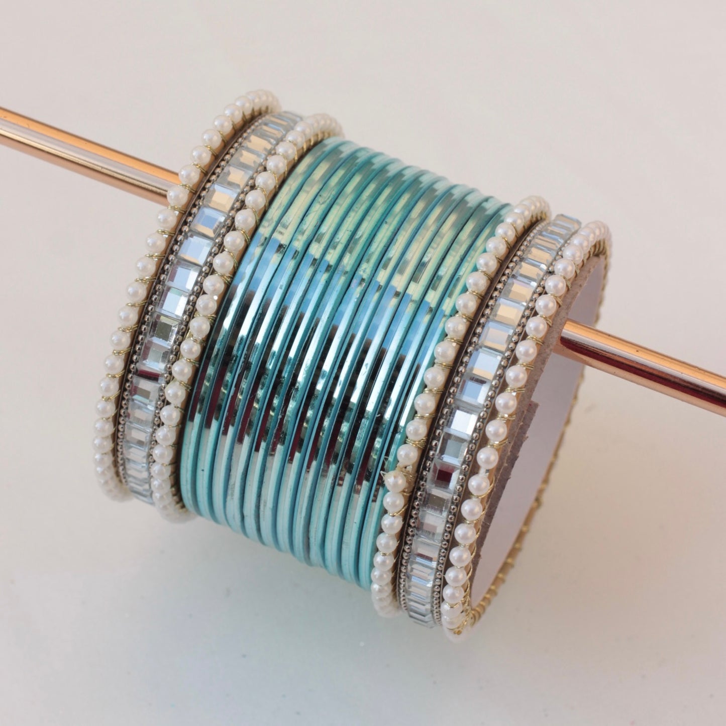 Reya Bangle Set - Blue-1