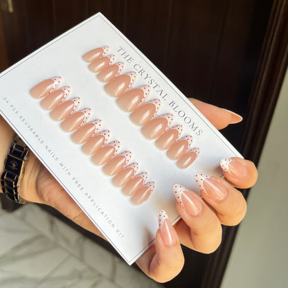 Nails-936-Almond nails- Free 24pc Sticker Sheet included