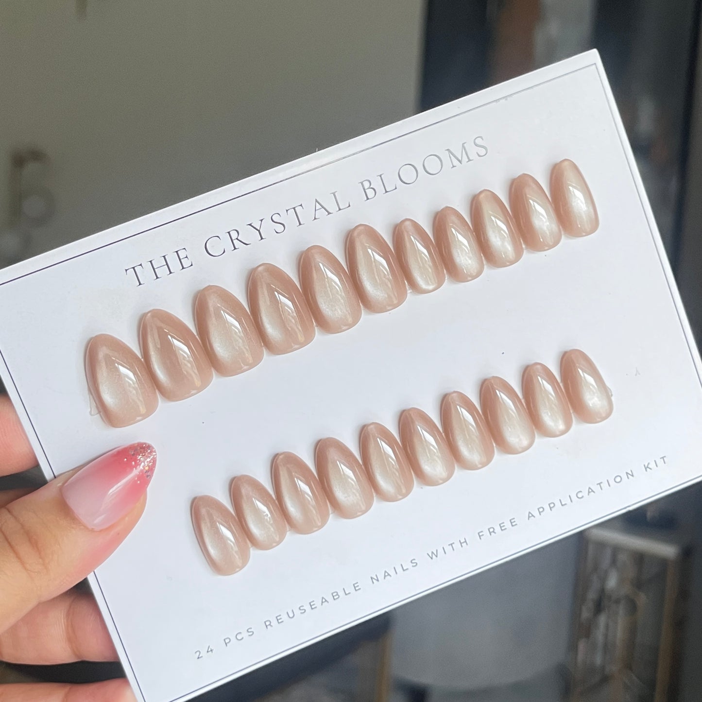 [PREMIUM] Handmade Cat-Eye Nails-759- Free 24 pc Sticker Sheet  included-n
