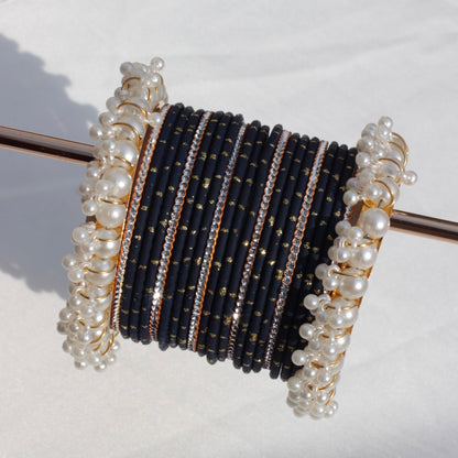 Azel Bangle Set-Black