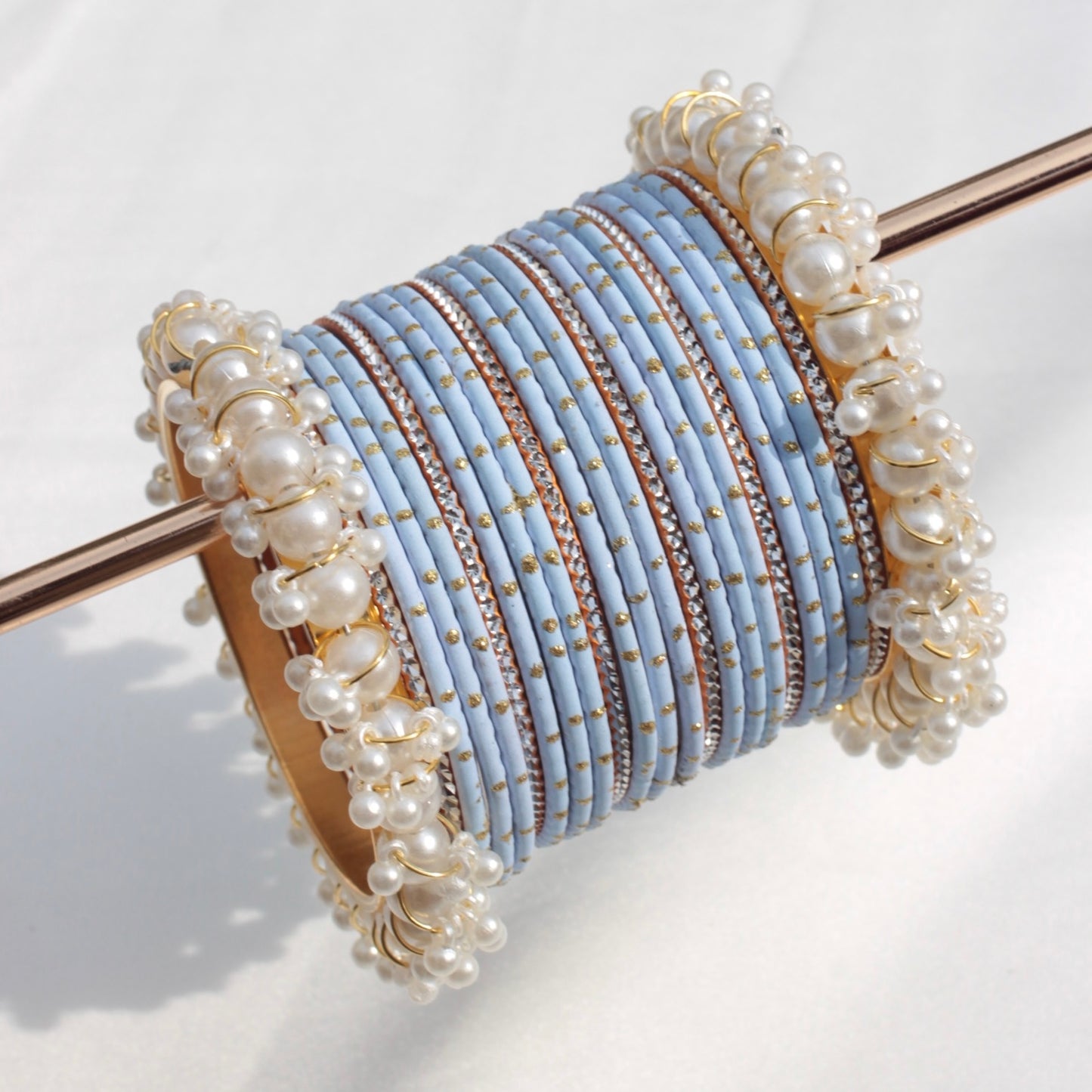 Azel Bangle Set-Ice Blue-1