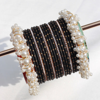 Azel Bangle Set-Black