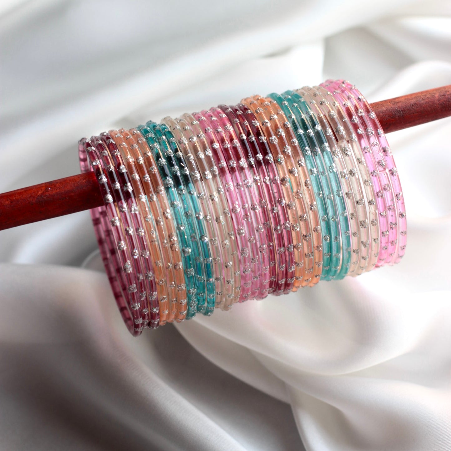 Aiyna- Viral Handmade Glass Bangles-Multi Set #50