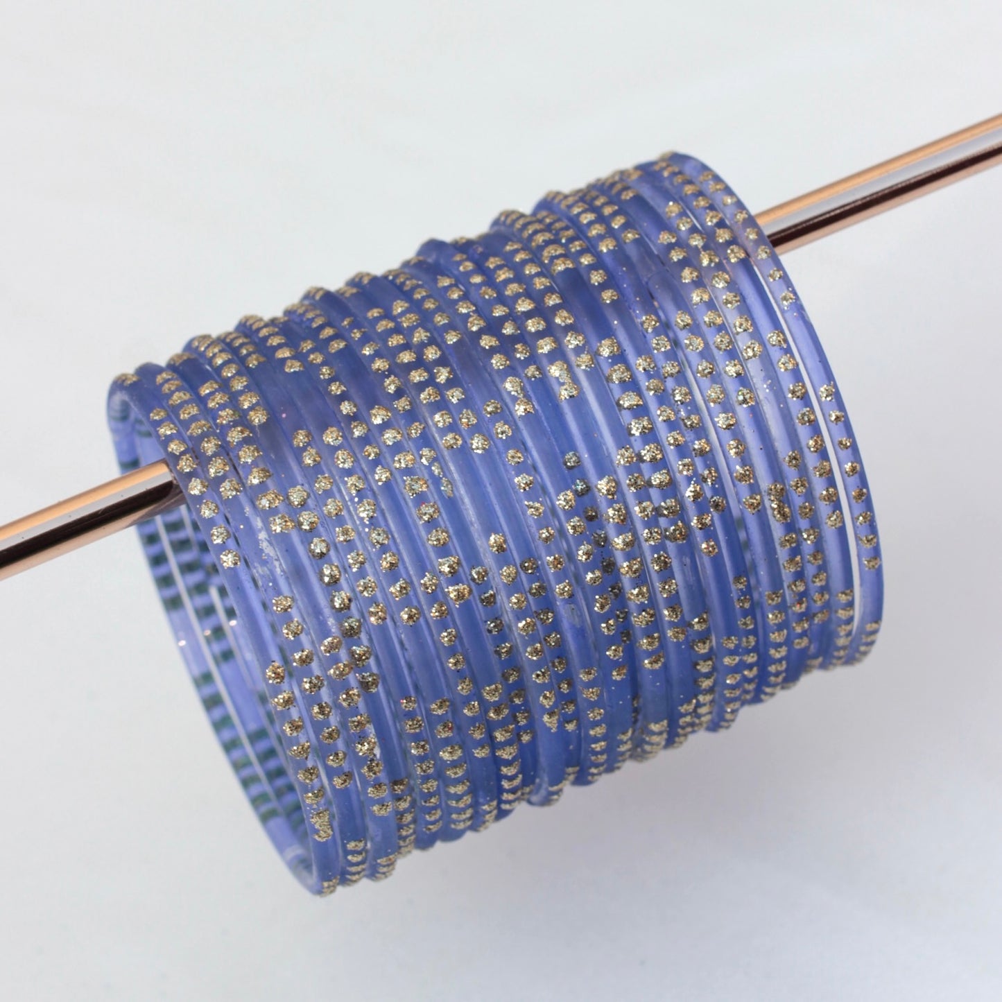 Mahnur- Viral Handmade Glass Bangles-Electric Blue-1