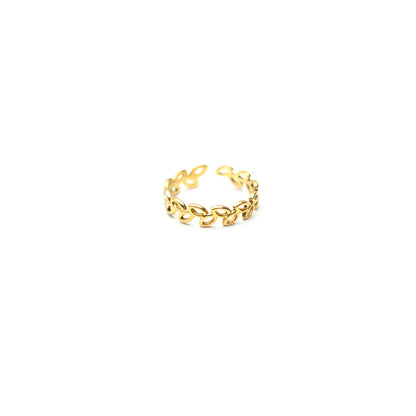JRing-(4K Gold Plated)-AntiTarnish/HypoAllergic- (ADJUSTABLE SIZE)