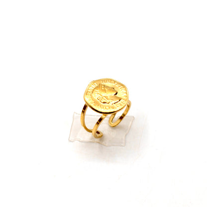 JRing-(4K Gold Plated)-AntiTarnish/HypoAllergic 393