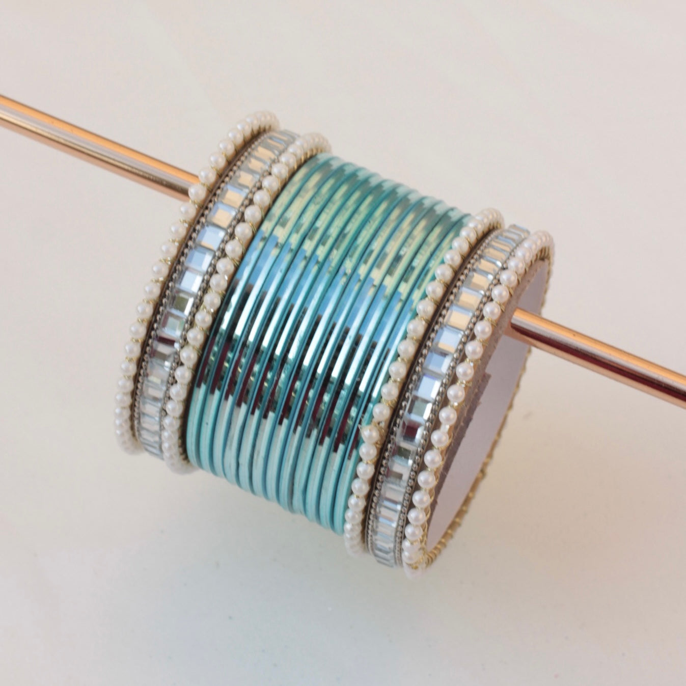 Reya Bangle Set - Blue-1