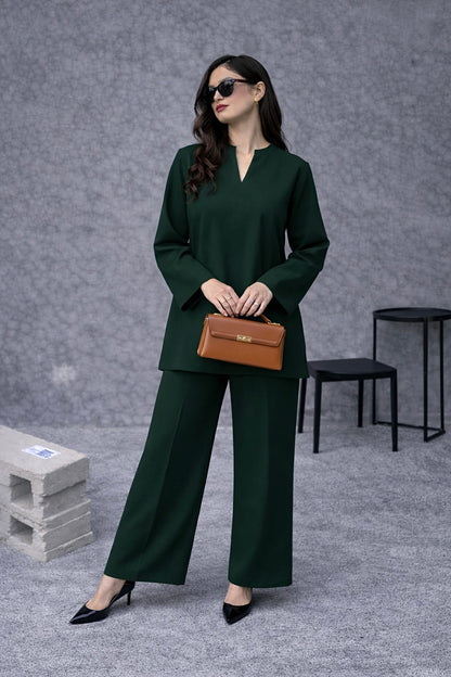 Emerald Dusk - 2 pc Stitched