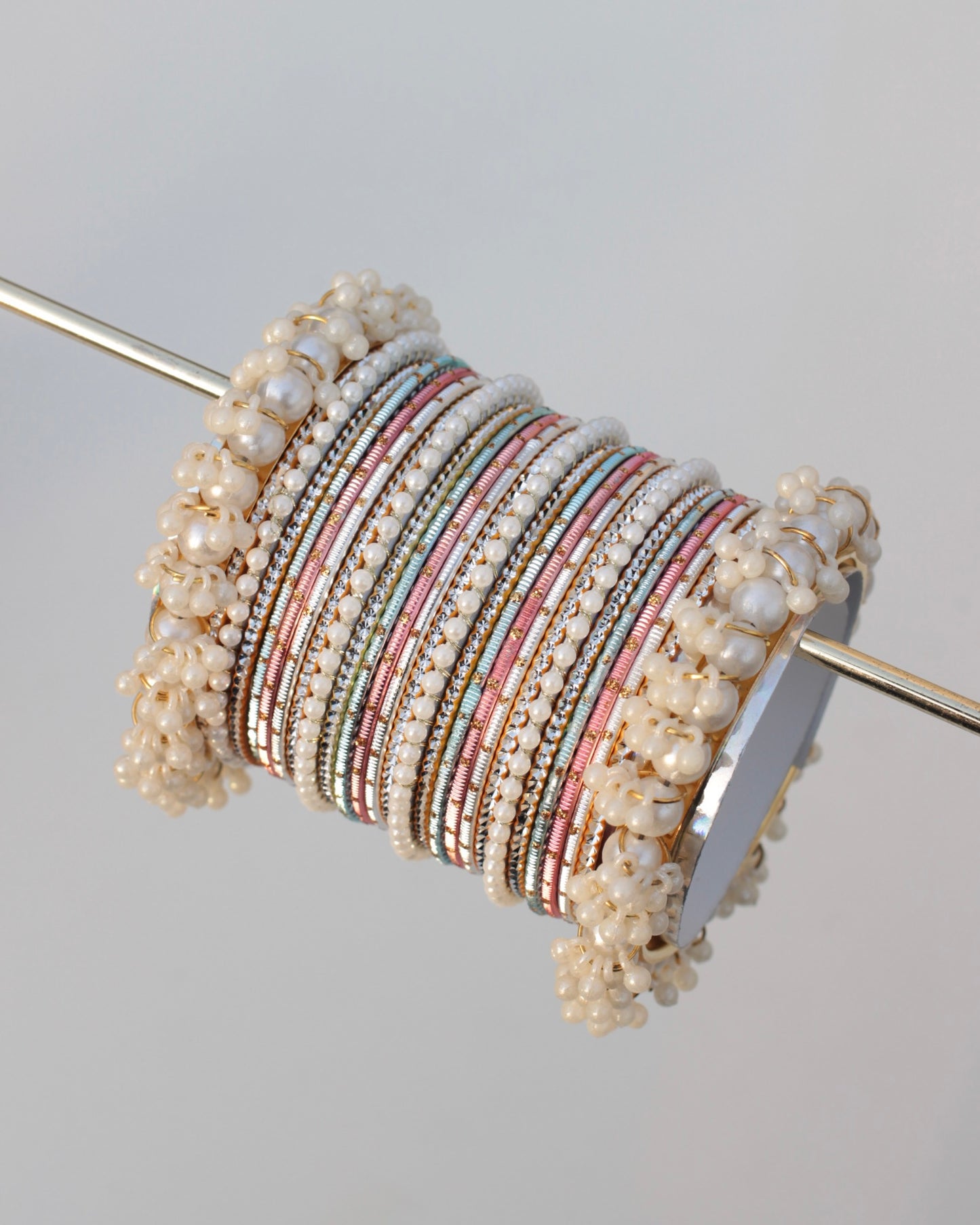 Shimmer Noor Bangle Set-Multi