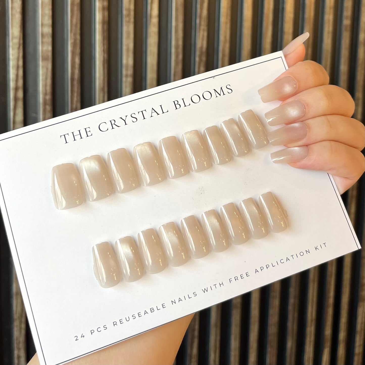 [PREMIUM] Handmade Cat-eye Reflective Nails-814- Free 24 pc Sticker Sheet  included