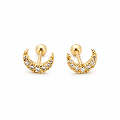Infinity Hoops Stud Earrings (N242)