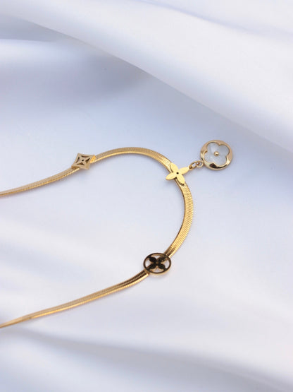 JNecklace (24K Gold Plated)-AntiTarnish/HypoAllergic -250