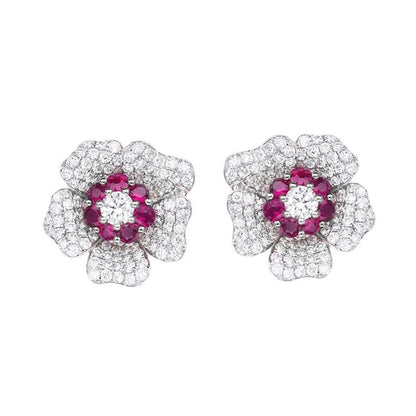 JCEarringsPremium- Zirconium Rhodium Plated - 270