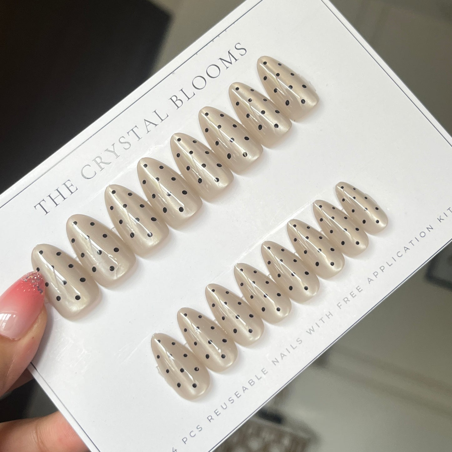 Nails-4399-Almond nails- Free 24pc Sticker Sheet included