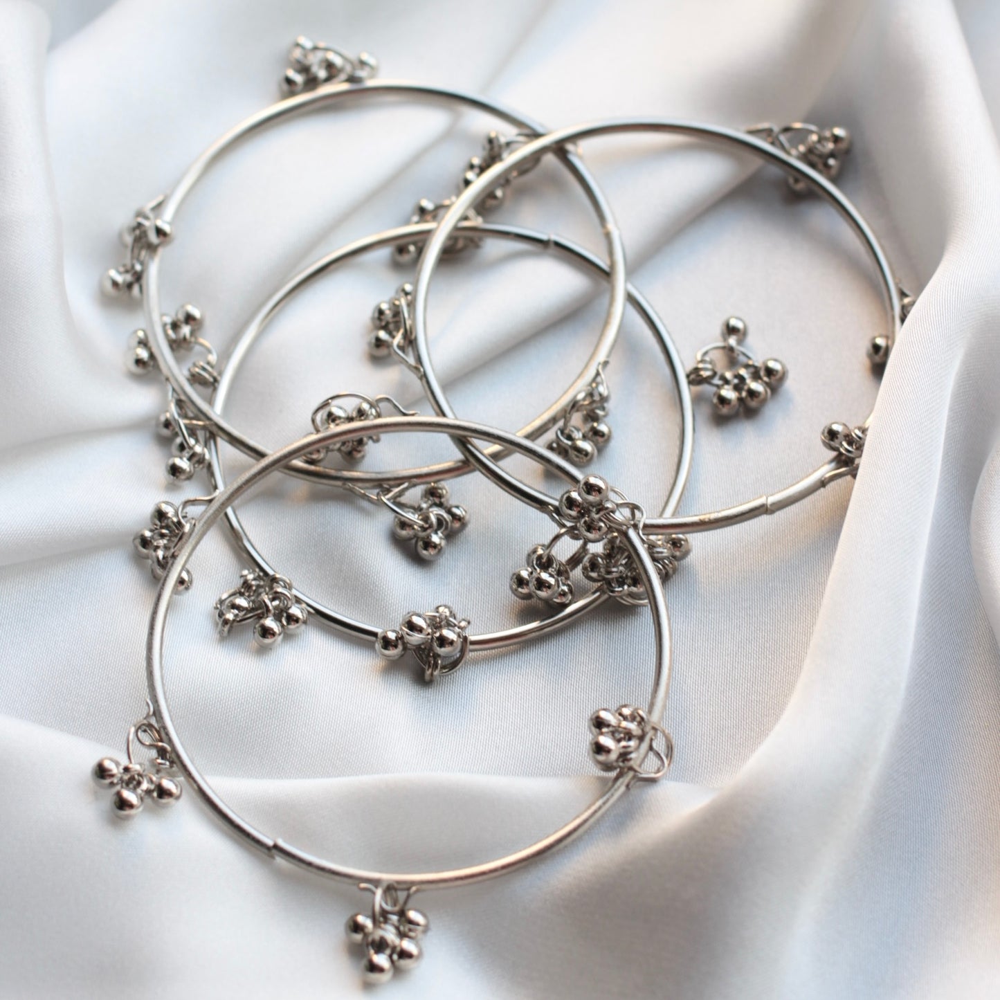 Silver Kashmir Bangle - 4 PC