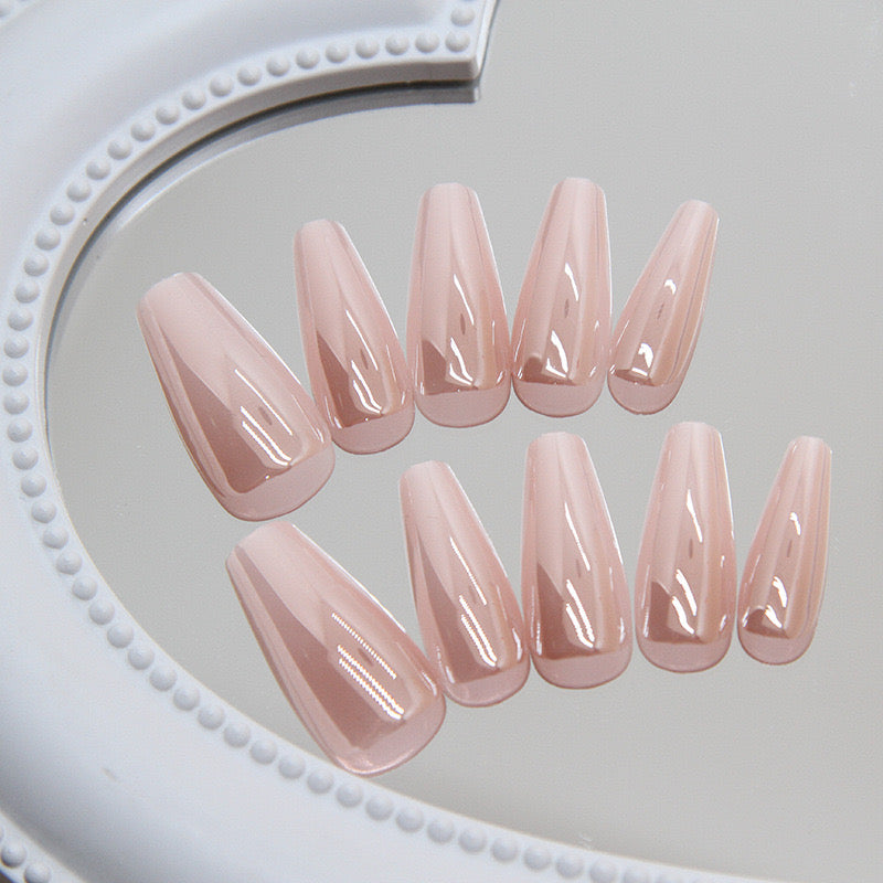 Ombre Glazed Viral Nails-015- Free 4 pc nail kit included (30 nails in one pack)