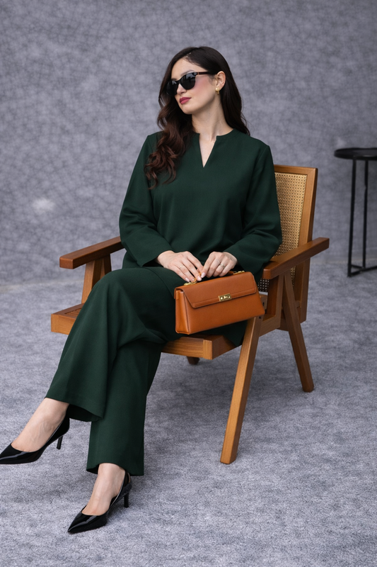 Emerald Dusk - 2 pc Stitched