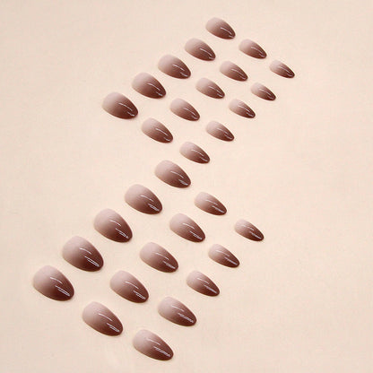 Nails-1453-Medium Length Almond nails- Free 4 pc nail kit included