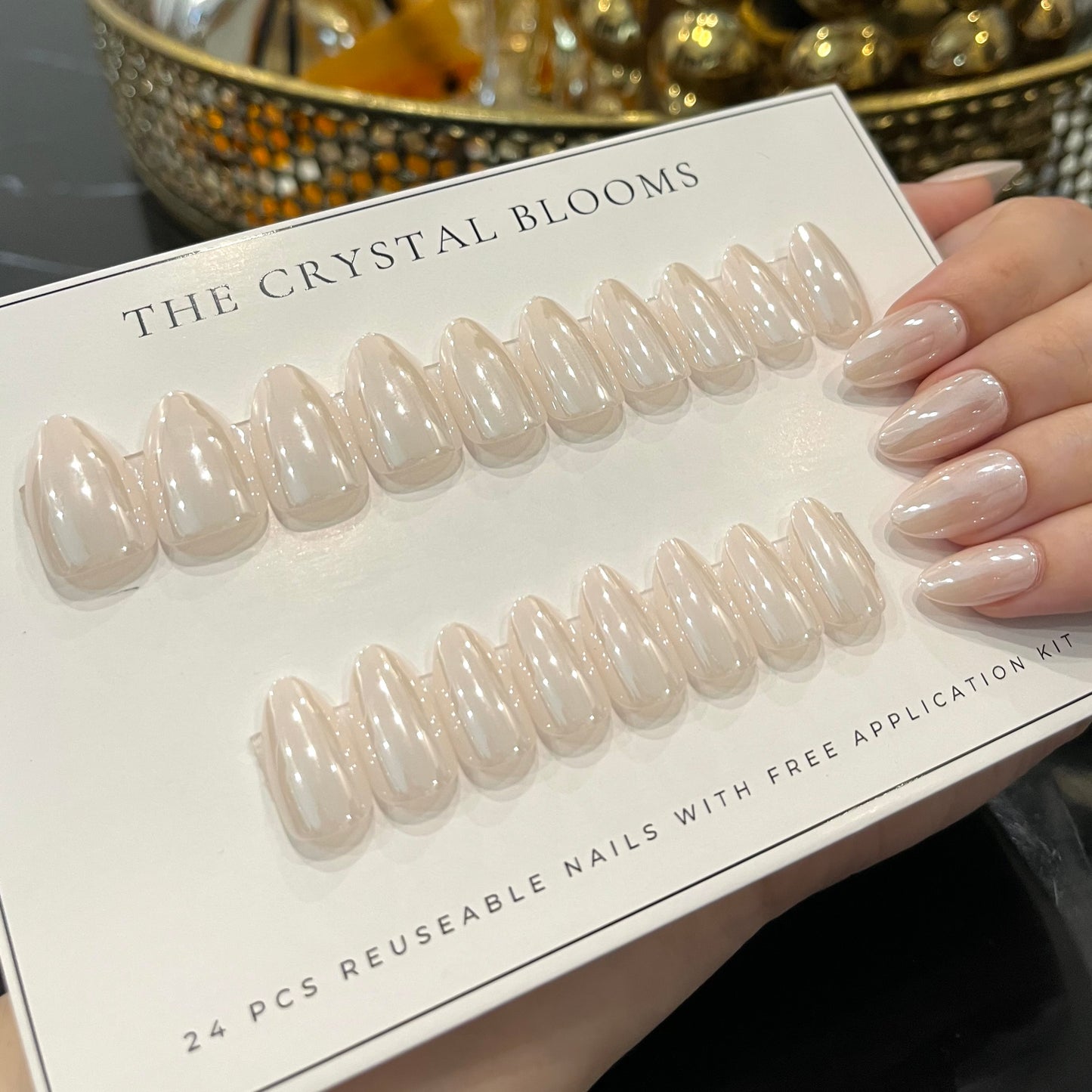 Chrome Nails-DD 04 S- Free 24pc Sticker Sheet included