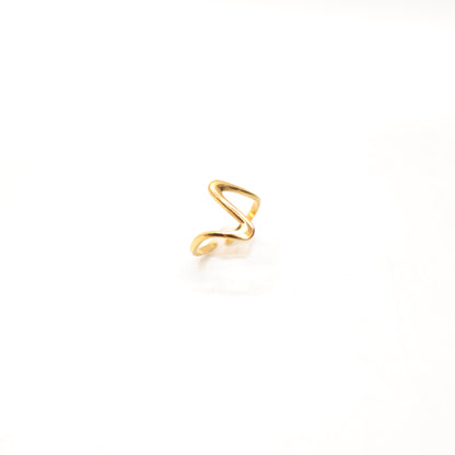 JRing-(4K Gold Plated)-AntiTarnish/HypoAllergic- (ADJUSTABLE SIZE)-442