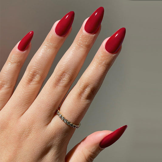 Nails-1634-Almond Nails- Free 4 pc nail kit included