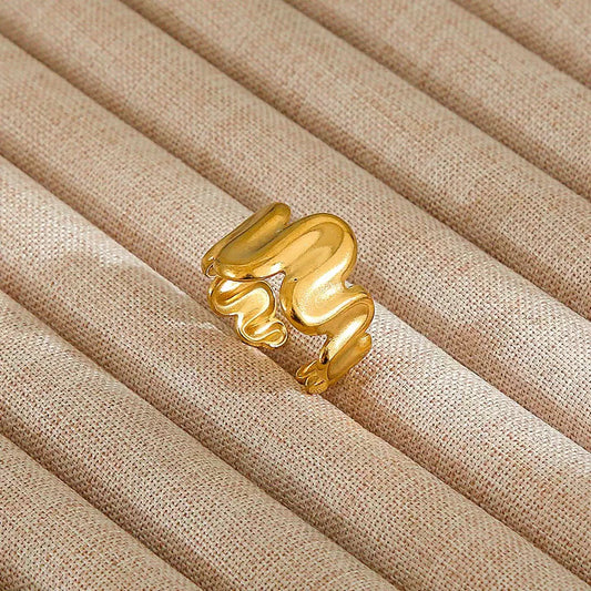 JRing-(24K Gold Plated)-AntiTarnish/HypoAllergic-429E