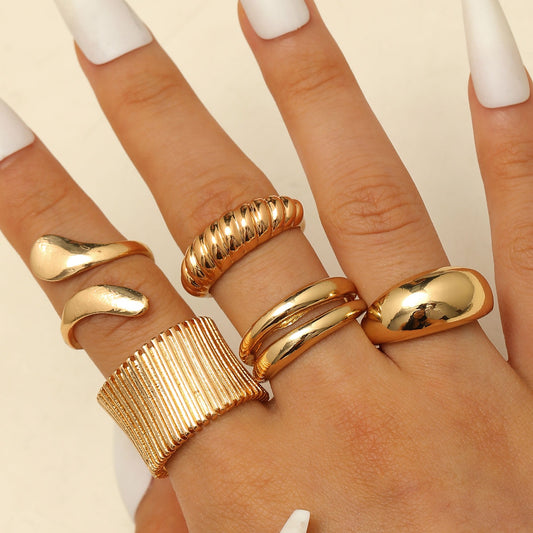 JRing-(24K Gold Plated)-AntiTarnish/HypoAllergic-433E