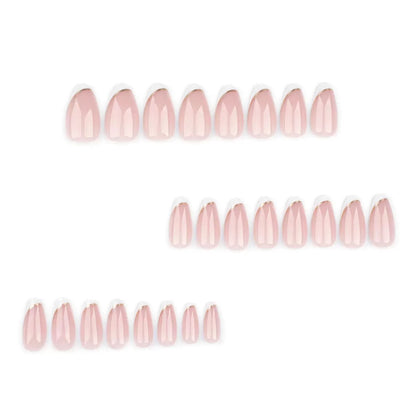 Nails-3438-Almond nails- Free 24 -pc Sticker Sheet  included