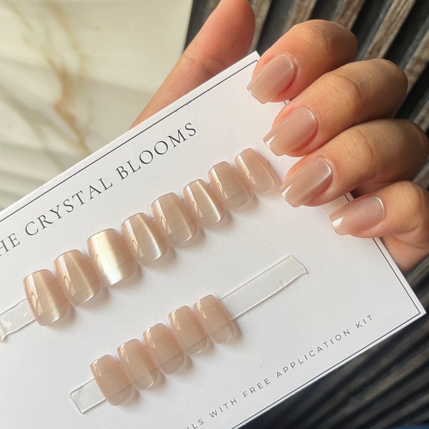 [PREMIUM] Handmade Cat-eye Reflective Nails-816- Free 24 pc Sticker Sheet  included