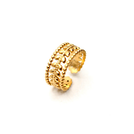 JRing-(4K Gold Plated)-AntiTarnish/HypoAllergic 406