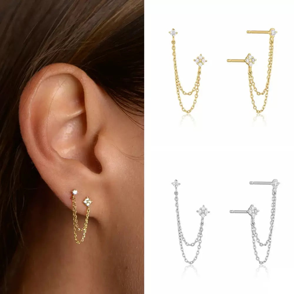 Luxe Blossom Stud Earrings (N222)