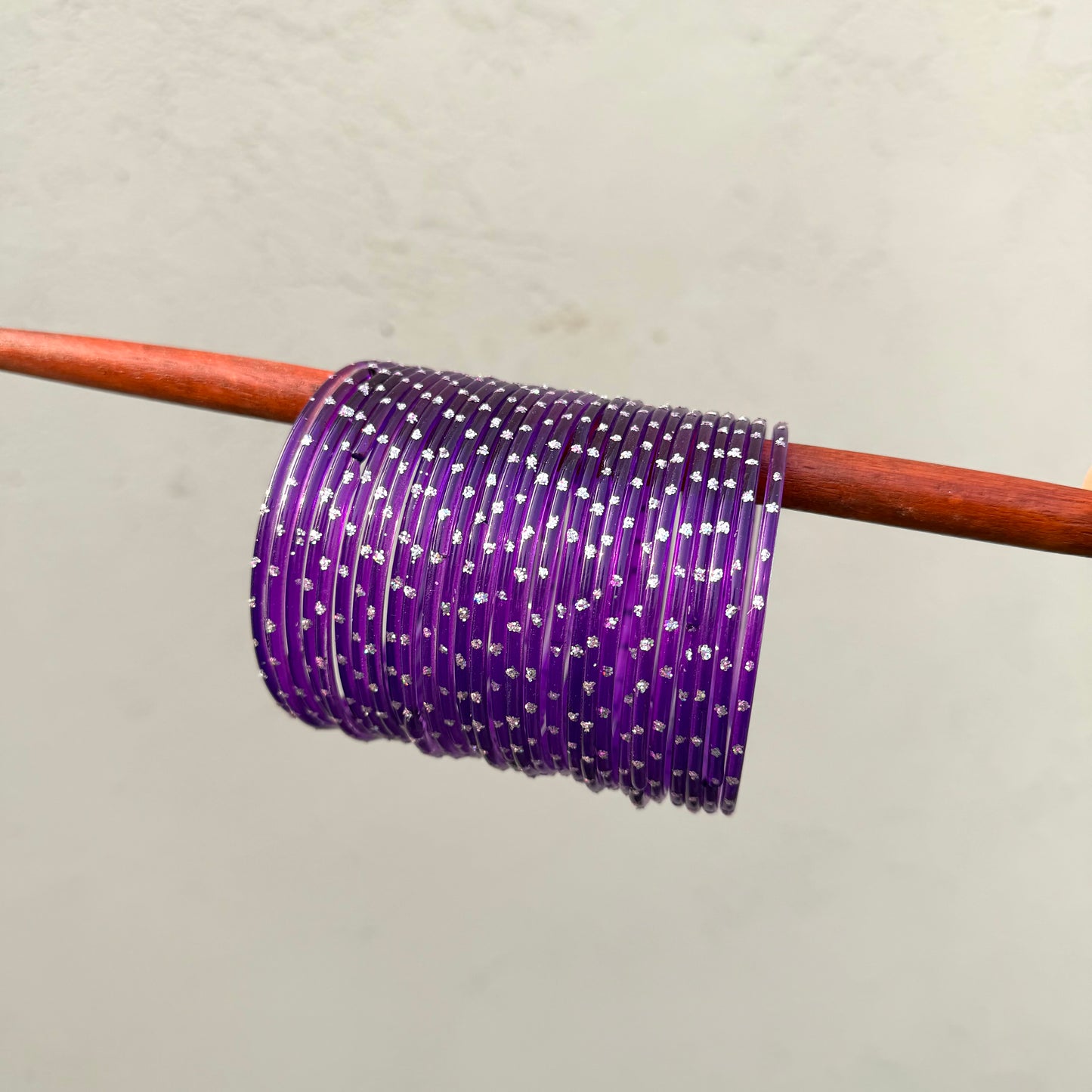 Aiyna- Viral Handmade Glass Bangles-dark purple #01