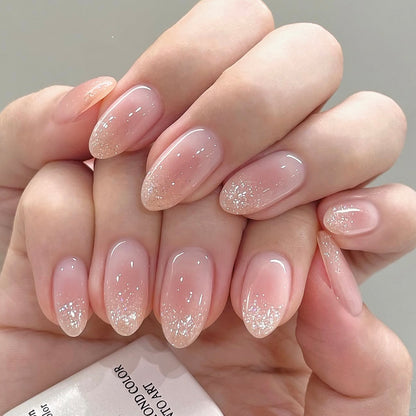 Nails-4539J-Almond nails- Free 24pc Sticker Sheet included