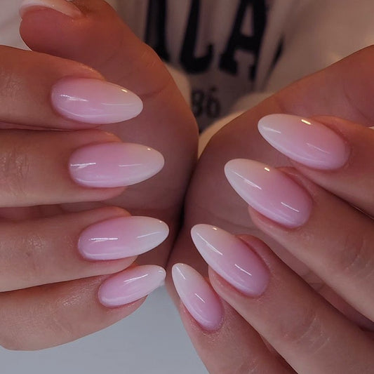Nails-3262-Medium Length Almond nails- Free 4 pc nail kit included