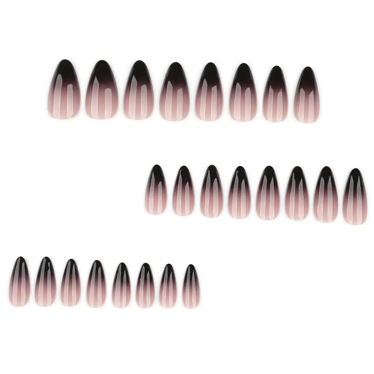Nails-4172-Almond nails- Free 24 -pc Sticker Sheet  included