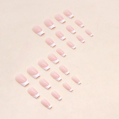Nails-792-Medium Length Almond nails- Free 24 pc Sticker Sheet included