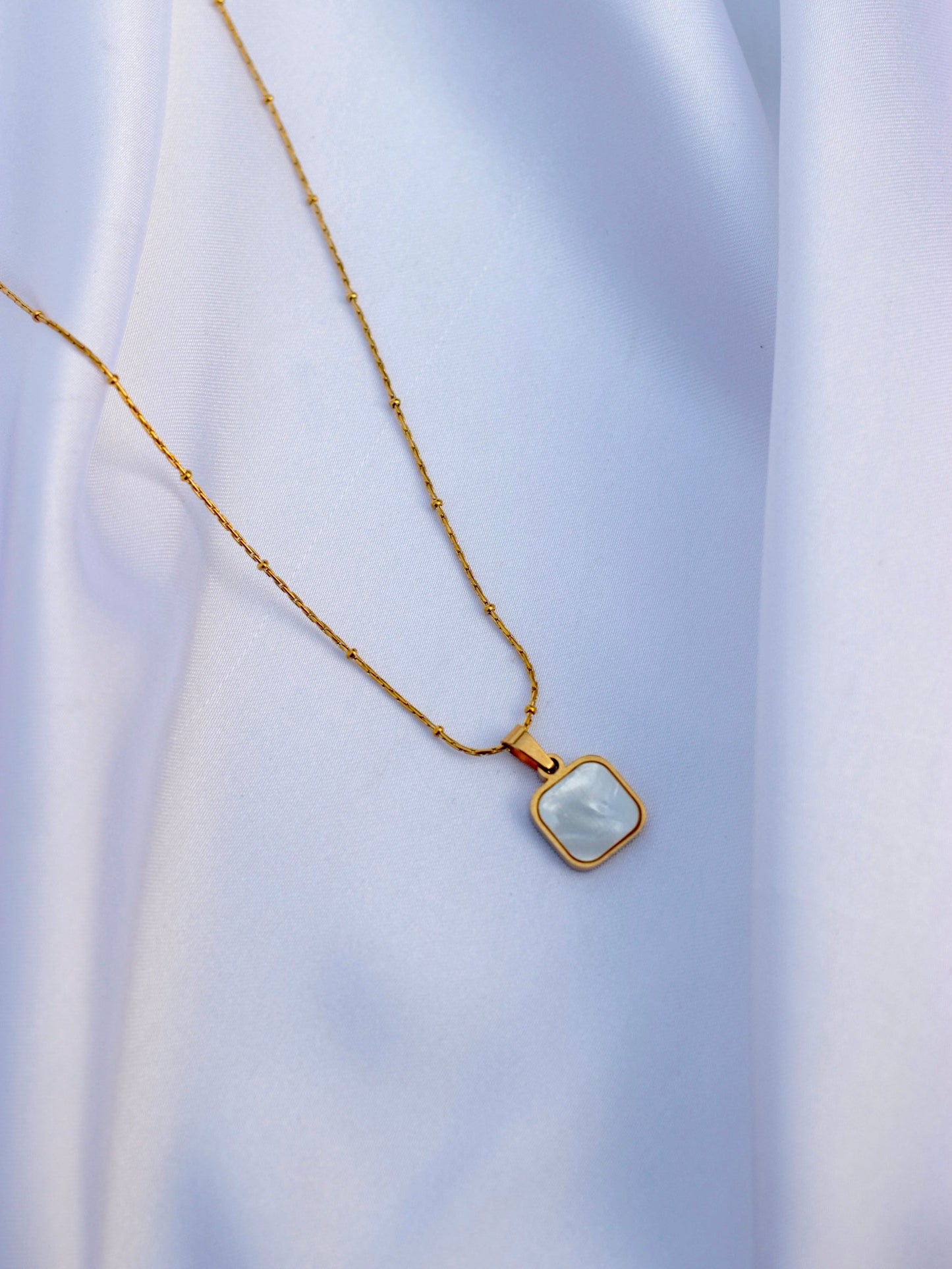 JNecklace (24K Gold Plated)-AntiTarnish/HypoAllergic - Dual Sided 387